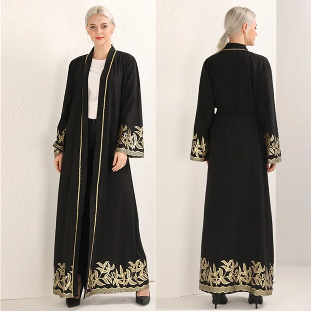 

China Wholesale Market Top Quality Soft Crepe Black Malaysia Women Islamic Dress In Stock