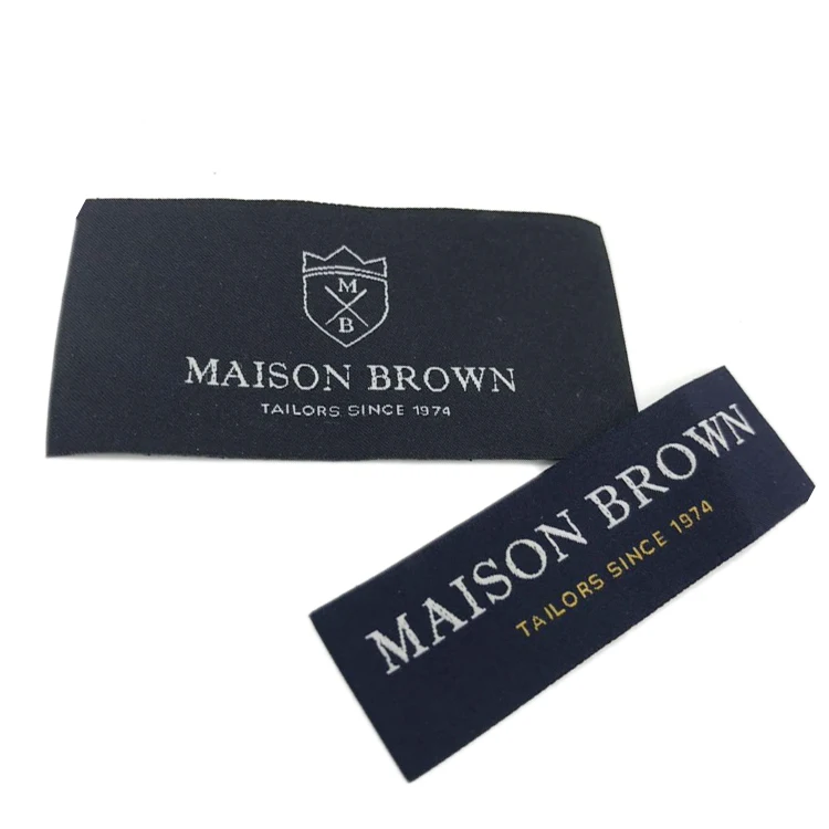 

Garment Main Label Design Cheap Custom Woven Label for Shirt/ t Shirt Clothing, Custom color