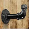 1/2inch Black Industrial Coat Hooks Wall Mounted Pipe Hooks for Towel Bag Robe