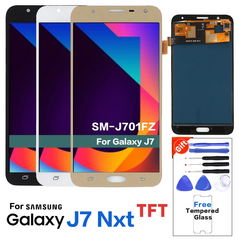 

J701 LCD For Samsung J7 Nxt J701F J701M For Samsung J7 Core Display Touch Screen Digitizer For Samsung j701f Display J7 neo lcd, Black;white;gold