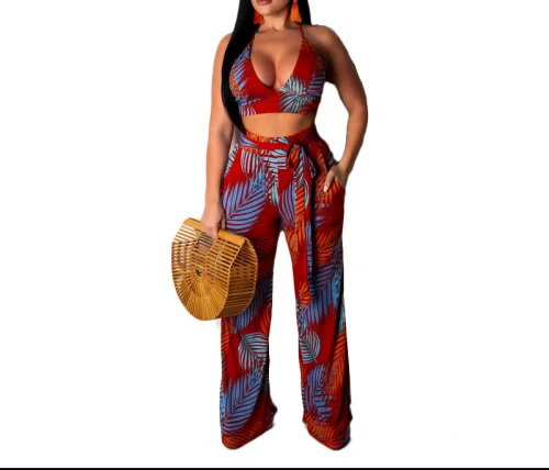 

New Best selling Women Casual Set deep V backless 2 piece set women 330916, N/a