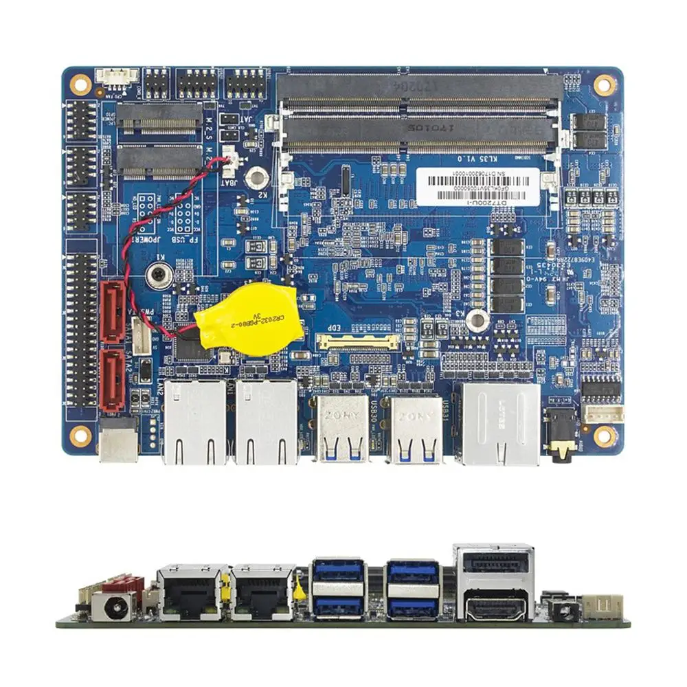 

intel core i5-7200U mainboard support linux 4K decode for POS medical IOT AIO PC 3.5 inch industrial PCBA motherboard