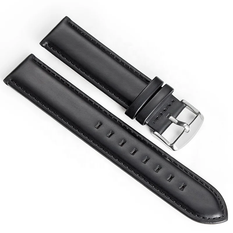 

A02 Good Quality 14mm to 22mm Luxury Watch Band Genuine Leather Watch Strap, Black , light brown , dark brown