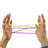 Retro cats cradle rope toy game classic fumble finger string game play at home or outdoor