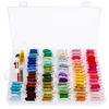 36 Rainbow Colors Embroidery Floss Set with Organizer Box Bobbin Embroidery Thread