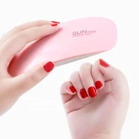 

Misscheering SUNmini 6W UV Gel Pink Nail Dryer Light Nails Polish Lights With 2 Timers Professional Nail Art Tools Accessories