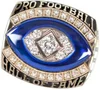 Rose gold plated mens hall of fame Pro football championship ring with high quality