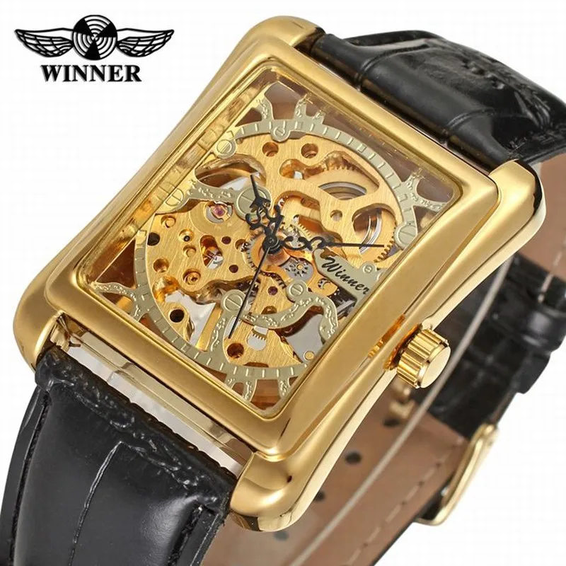 

Custom Winner Brand 002-3 Men Fashion Vintage Manual Mechanical Wristwatch Wholesale Japanese Movement Watches