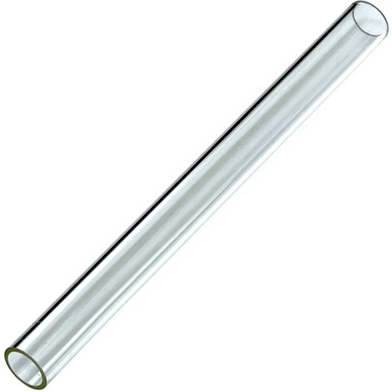 Different Size Transparent Borosilicate Glass Tube Heat Resistant Colored.