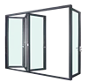 Commercial Aluminum Window Frames Accordion Windows and Industrial Steel Frame Window Doors YY construction