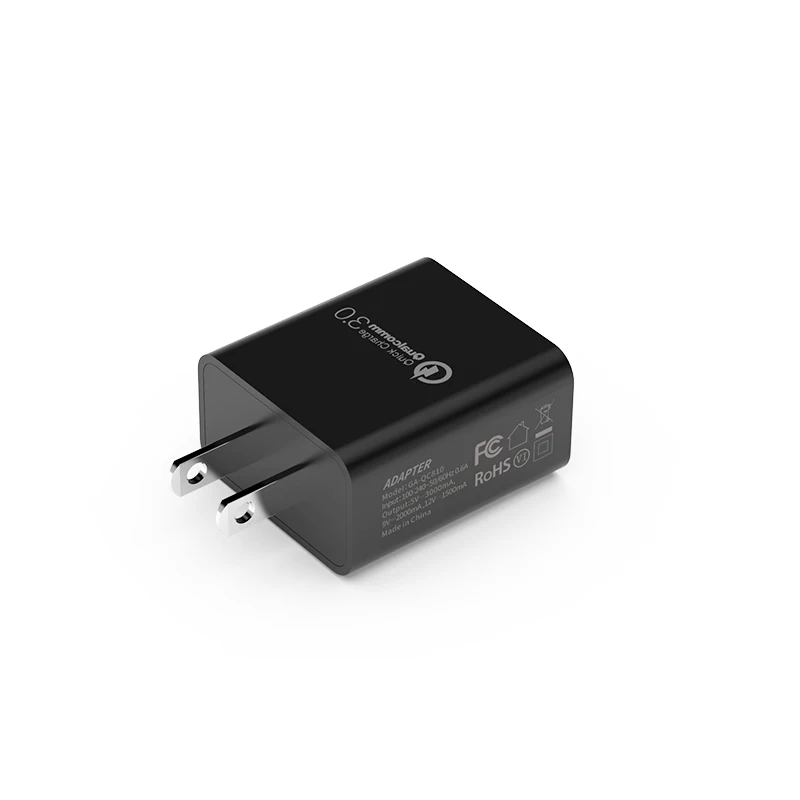 
QC3.0 American standard quick charger UL FCC certified US 5v3a 9v2a mobile phone charger USB wall charger 