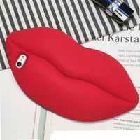 

Fashionable and popular flaming red lips sexy big lips iphonex silicone anti - fall mobile phone case