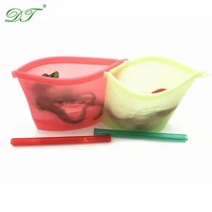 Image of Fresh Fridge Food Preservation Bag, Reusable Silicone Food Storage Bag