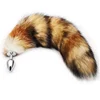 Adult flirting metal butt plug fox tail plug for male and female cosplay