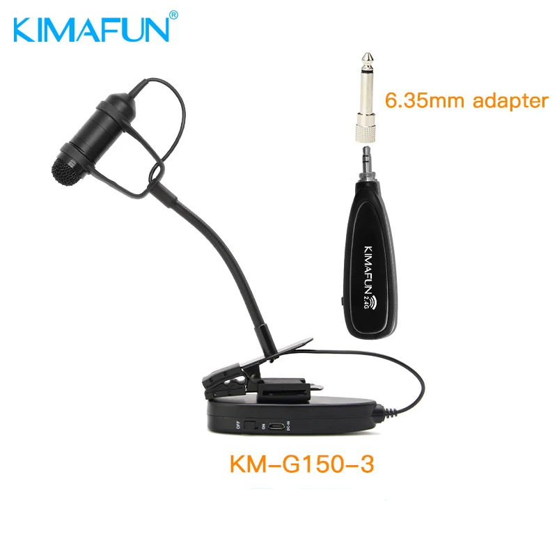Wireless Instrument Microphone  Fitting Instrument Saxophone  Professional Instrument Microphone KM-G150-3