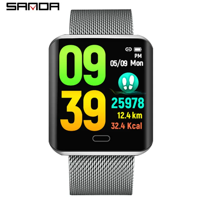 

SANDA B8 Men Women Smart Bluetooth Watches Blood Pressure Heart Rate Monitor Fitness Tracker Bracelet Sport Wristwatch