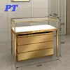 Luxury Jewellery Store Fixtures Design Metal Frame Glass Aluminium Showcase With Floor Cabinets