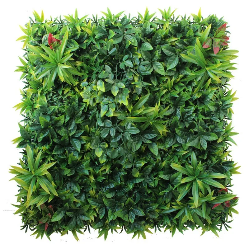 

100*100cm Customized Durable Artificial Plant Wall UV Protected Vertical Green Wall, Natural color