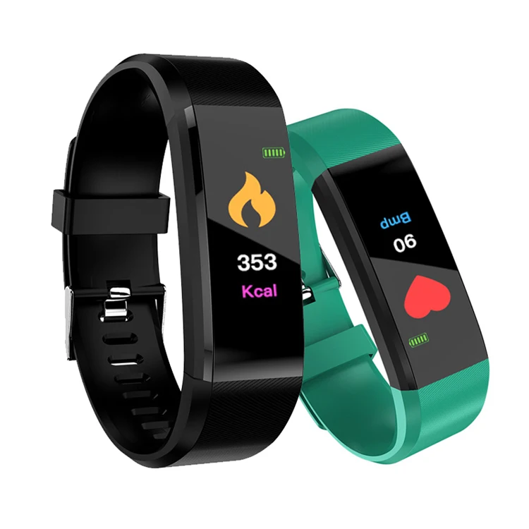 

2019 new design fitness sport smart band id 115 plus smart wristband watch bracelet, Black, red, blue