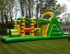 Small size children obstacle course Jungle inflatable slide and Obstacle Challenge Combo bounce