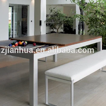High Quality Metal Material Dining Table Pool Combo View 2 In High Quality Metal Material Dining Table Pool Combo