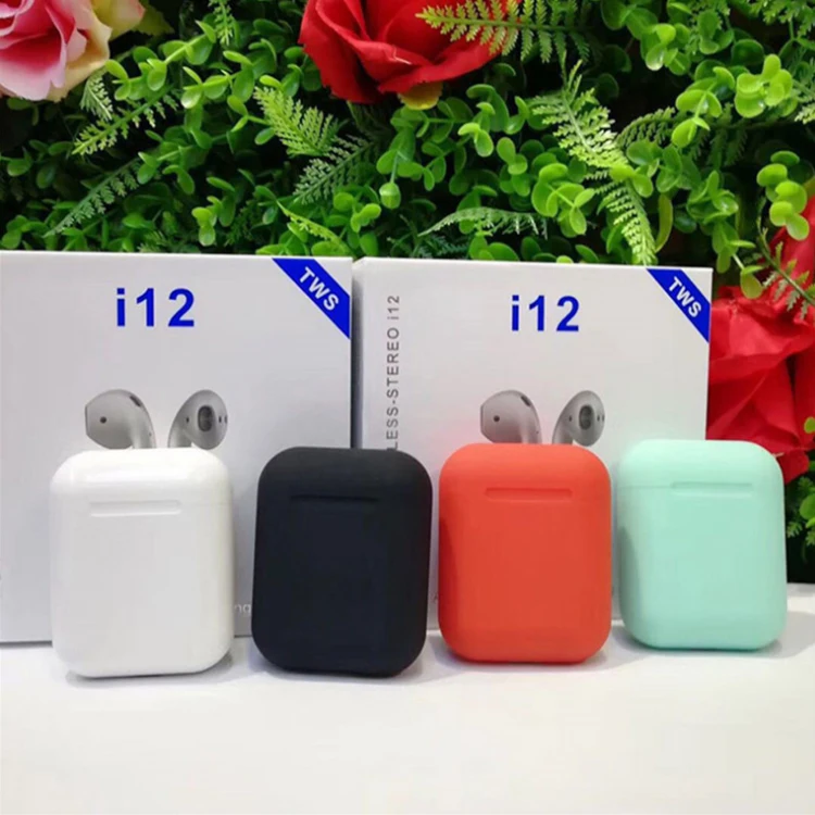 

2019 Hot Newest i12 TWS Earphone Handsfree touch Control i12 earbuds TWS 5.0 with charging box for smart phones wireless headset