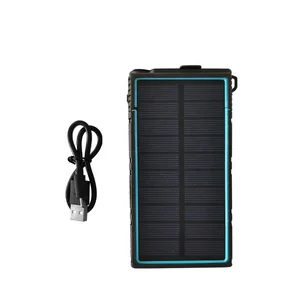 Portable 12000mAh Solar Power Bank Flashlight