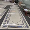 Marble waterjet,water jet floor design cad drawing marble celling water jet marble floor tile medallion