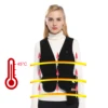 Womens size adjustable infrared ray usb heated vest for office lady