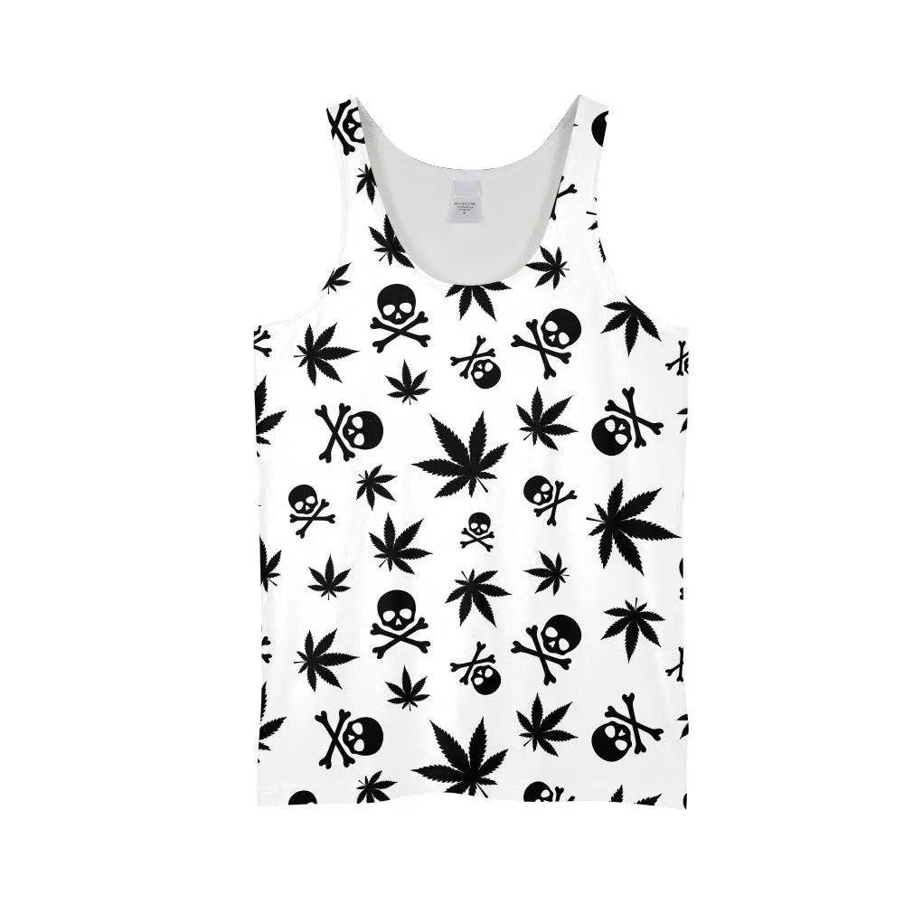 

MOQ 1 Drop shipping Print on demand custom knit printed tank top, Custom color