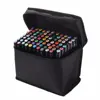 40 Colors Dual Tips Permanent Marker Pens Art Markers for Kids, Highlighter Pen with Carrying Case for Drawing