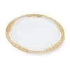 rose gold plastic set/ wedding plates /10.25 Inch Plastic Plates for Dinner