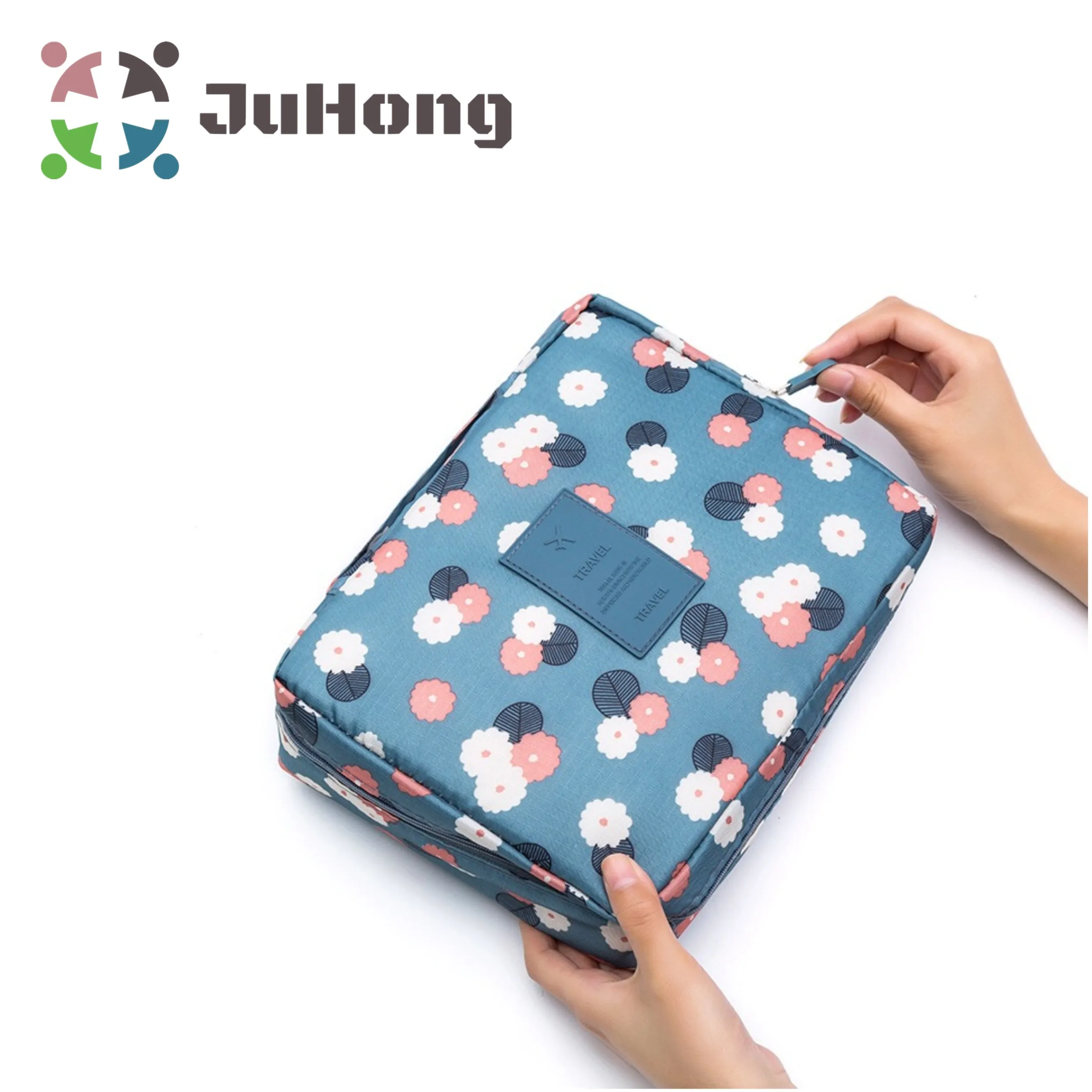 

High Quality Waterproof Nylon High Capacity Make Up Travel Storage Toiletry Bags for women, Red, blue, pink,,etc