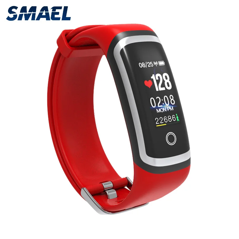 

Smael PJ37 Work Out Smart Bracelet Phone Reminde rFitness Heart Rate Blood Pressure Sport Watches For Men Woman, 3 colors