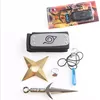 Japan Cartoon Naruto Cosplay Kunai Headband sword weapon set of 5 pcs