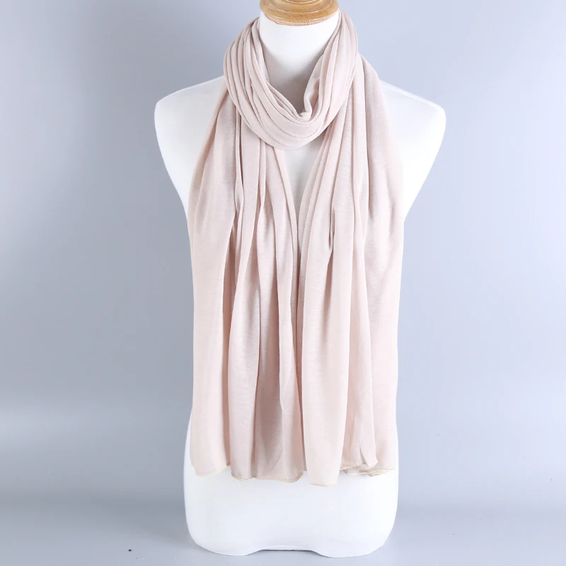 
28Color Soft Plain Jersey Scarf Muslim Hijab Shawl Women Headband Wrap Wholesale 