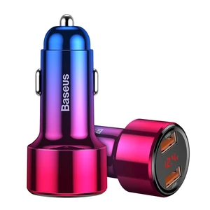 Baseus 2019 new Universal Dual QC Type-C PD+QC Input DC12-24V USB Car Charger Fast Charging For Mobile Phone
