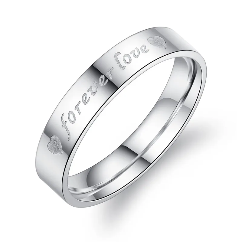 

Personality saudi gold forever love jewelry stainless steel ring 55mm
