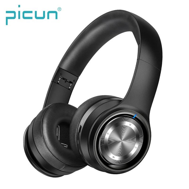 

Picun P26 Retractable Foldable Metal Head Beam Over Ear Stereo Bass 1000mAh Bluetooth Wireless Headset Stereo Headphone, N/a