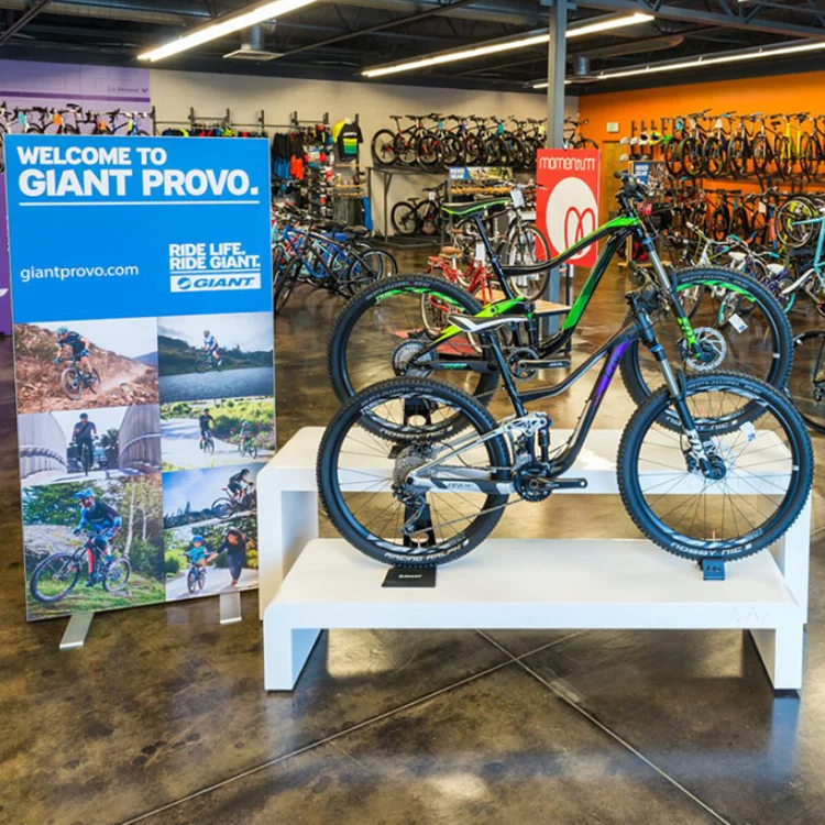 bicycle shop display stands