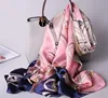 Top quality Georgette floral 100% silk long stole shawl scarf for women stylish