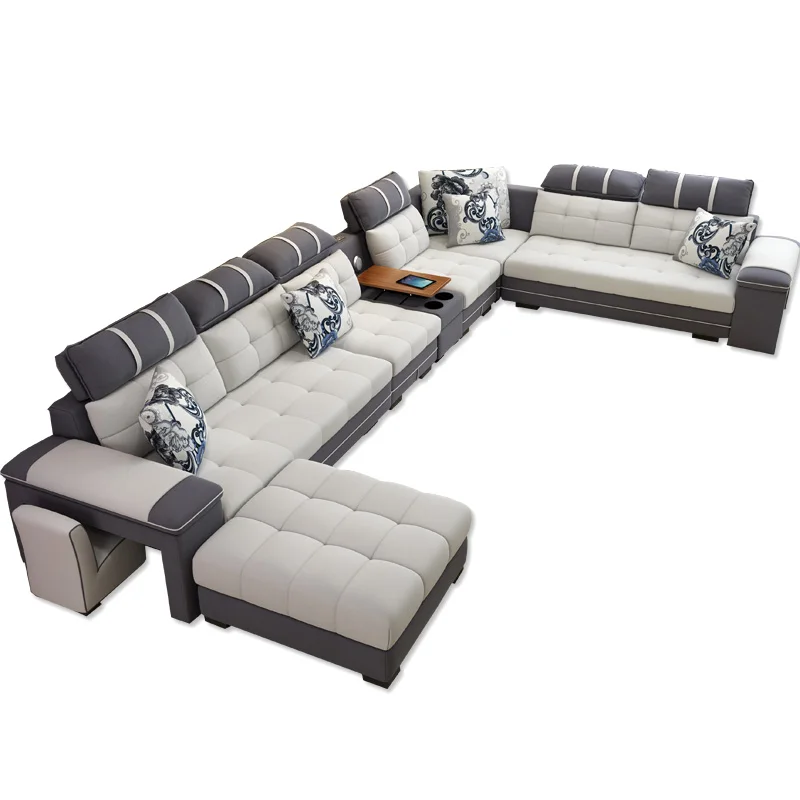 Sofa Set Möbel Neue Modell Funktions Pu Stoff Liege Sofa Kopfstütze