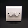 2019new hot sale uk wall 250v max voltage 1way 2way white range 2 gang dimmer switch wifi wifi fan dimmer 10a 220v rotary switch