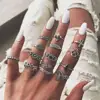 Fashion silver snake design ring for women Wholesale N95114