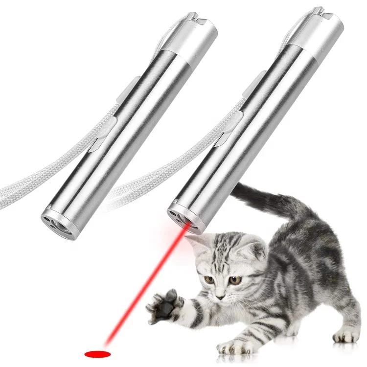 
3 in 1 USB Charging LED Flashlight Pet Catch Interactive Lazer Pointer Cat Laser Pen  (62087201429)