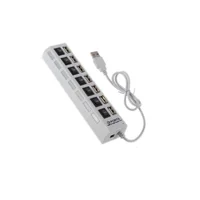 

High Speed Independent Switch Control with LED Indicators laptop 2.0 7 Port USB HUB man