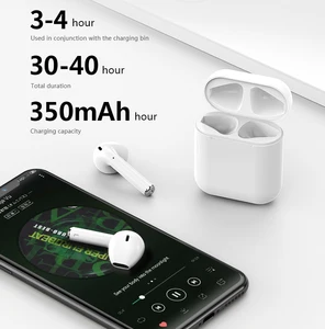 Ready Stock Top Quality I12S TWS Bluetooth Earphone With Touch Sensor Version 5.0 Wireless Headphone I12 Bluetooth Earphone