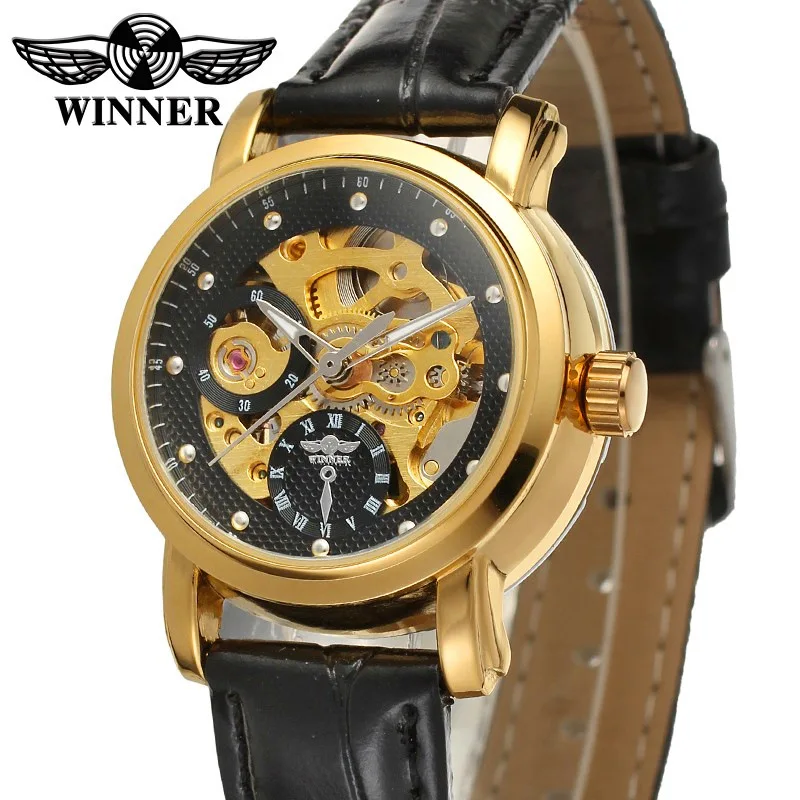

Wholesale Winner Brand 005L Ladies Fashion Hollow-out Full Automatic Mechanical Charming Wrist Watch For Women
