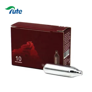 Image of food grade nitrous oxide cream charger whipping N2O laughing gas cartridge nos canister 8g