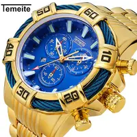 

Temeite Relogio Masculino Business Luxury Gold Quartz Analog Men's Watches Sport Watch Men Waterproof Military Male Wristwatch